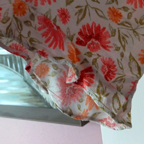 Rose & Thyme Boho Floral Peasant Top S Excellent Condition - Picture 3 of 8